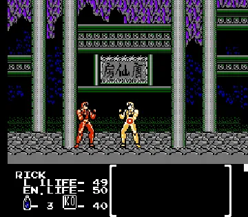 Flying Warriors (USA) (Beta) screen shot game playing